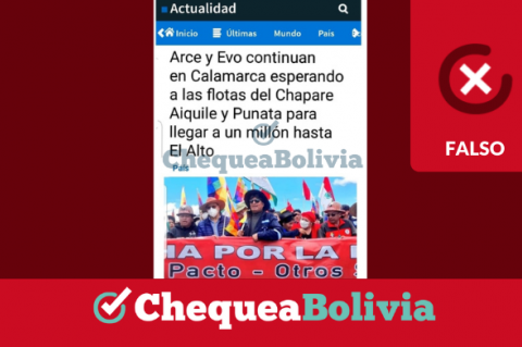 Una captura de la información falsa que circula en redes sociales.