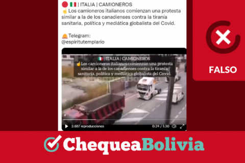 Una captura de la información falsa que circula en redes sociales.