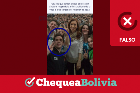 La imagen falsa que circula en las redes sociales. 