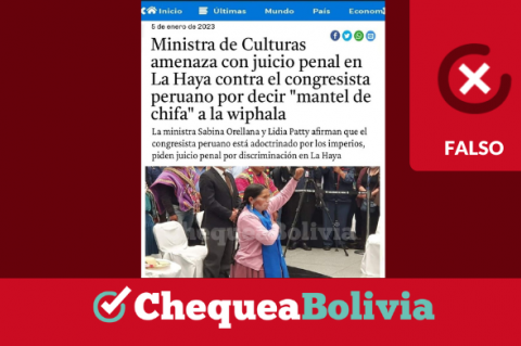 Una captura de la información falsa que circula en redes sociales. 