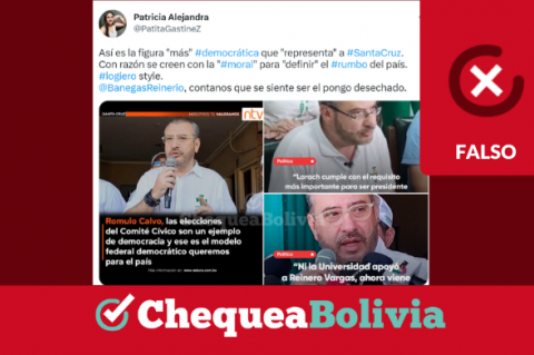 Una captura de la información falsa que circula en redes sociales. 