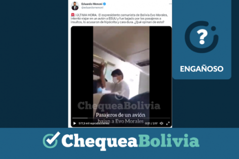 Una captura de la información engañosa que circula en redes sociales. 