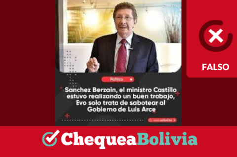 Una captura de la información falsa que circula en redes sociales. 