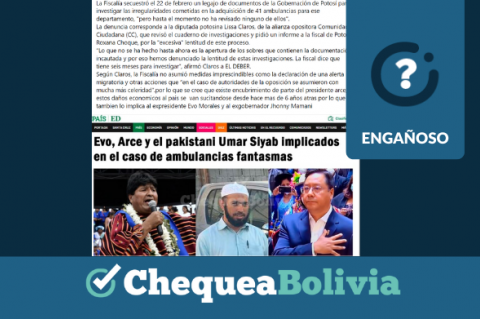 Una captura de la información engañosa que circula en redes sociales. 