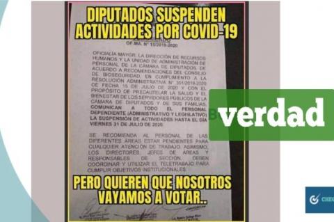 Captura del documento que circula en Facebook y WhatsApp. 