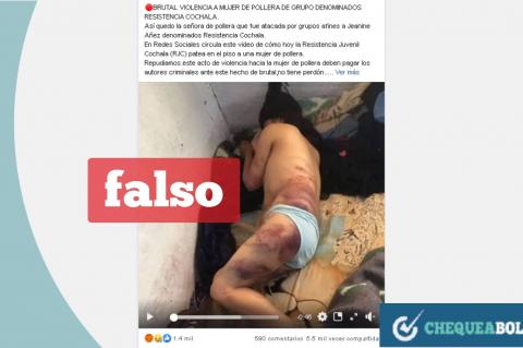 La captura de la publicación que circula en Facebook. 