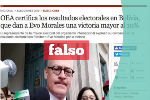 Una captura de la información falsa que circula en redes sociales. 