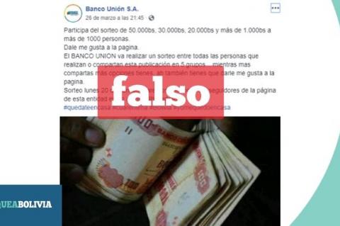 Una captura de la información que circula en las redes sociales. 