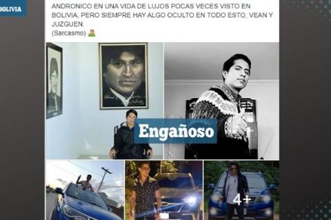 Imágenes que circulna en Facebook.