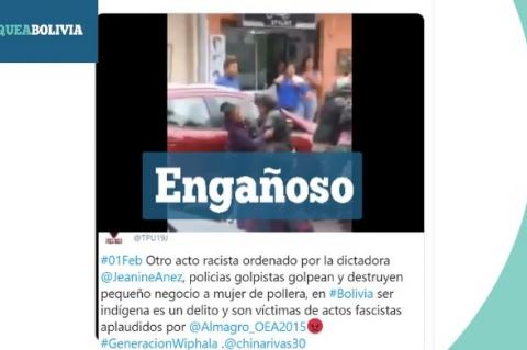 Una composición de la información engañosa que circula en las redes sociales. 