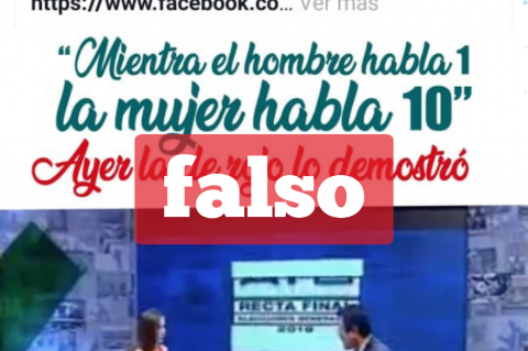 La imagen falsa que circula en redes sociales. 