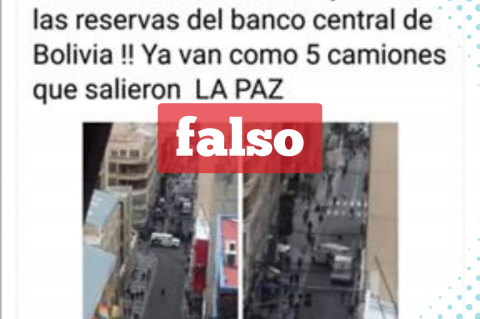 Una captura de la información falsa que circula en redes sociales.