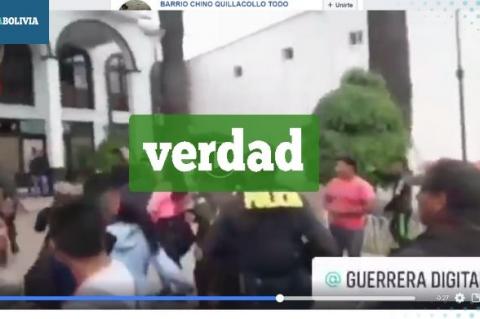 Una captura del video que circula en redes sociales. 