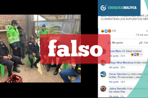 Una captura de la información falsa que circula en redes sociales.