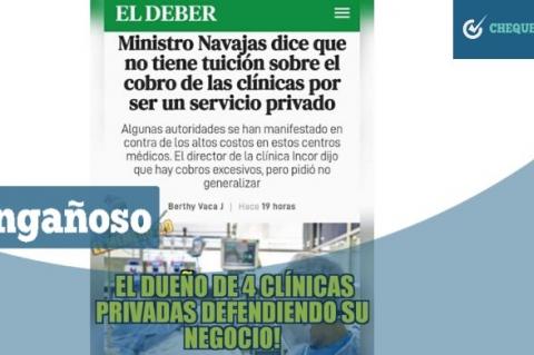 La información engañosa que circula en redes sociales.