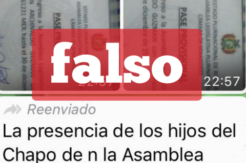 Una captura de la información falsa que circula en redes sociales. 