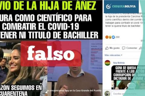 Una captura de la información falsa que circula en las redes sociales. 