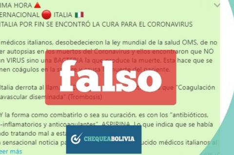 Una captura de la información que circula en las redes sociales. 