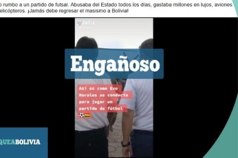 Una captura del video que circula en las redes sociales. 