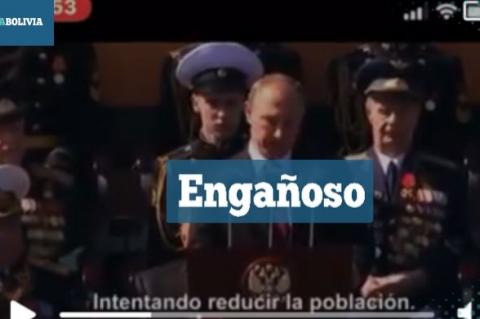 La captura del video que circula en redes sociales. 