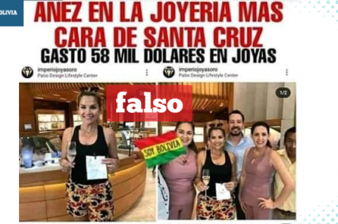 Una captura de la información falsa que circula en Facebook.  