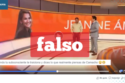 Una composición sobre la información falsa que circula en redes sociales. 