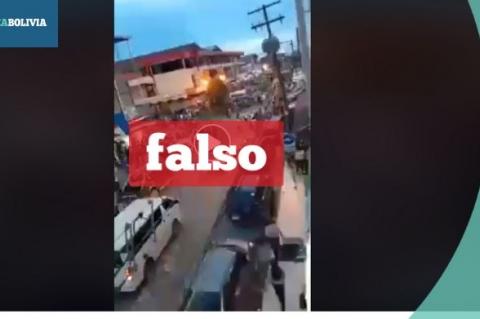 Una captura del video que circula en redes sociales.