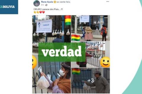 Una captura de las imágenes que circulan en redes sociales. 