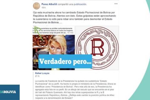 Una captura de la información que circula en las redes sociales. 