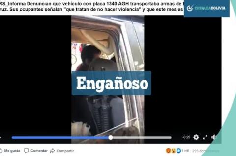 Una captura del video que circula en redes sociales. 