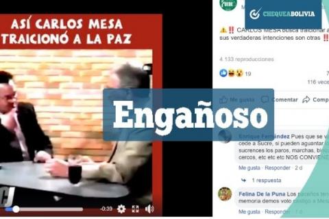 Una captura del video que circula en redes sociales. 