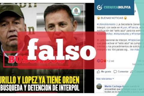 Una captura de la información que circula en las redes sociales. 