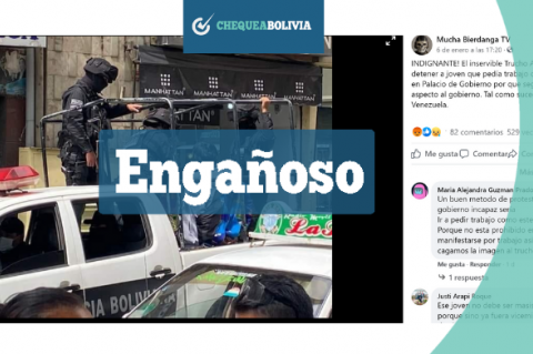 Una captura de la información que circula en redes sociales. 