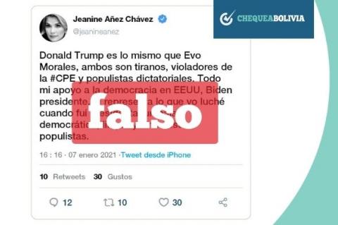 Una captura de la información falsa que circula en redes sociales. 