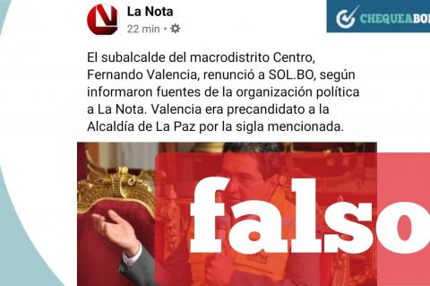 La captura  que circula en redes sociales. 