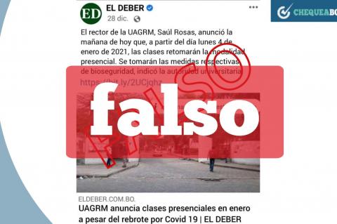 La captura que circula en redes sociales. 