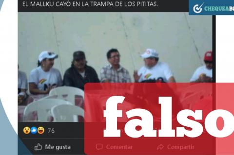 La captura de la publicación que circula en Facebook. 