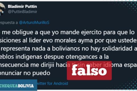 Captura del tuit que circula en redes sociales.