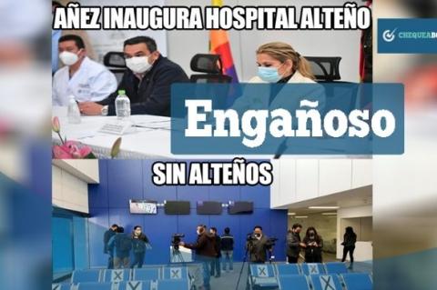 Captura de la publicación que contiene información engañososa. 