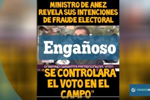 Captura del video engañoso de López que se comparte por Facebook. 