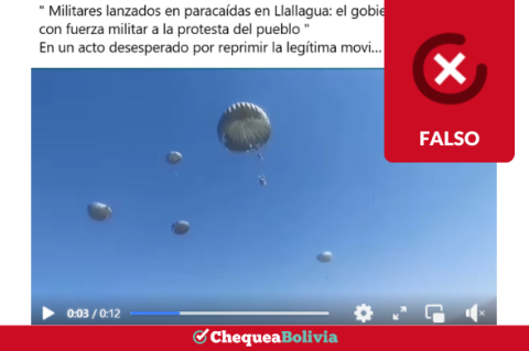 Una captura de la información falsa que circula en las redes sociales. 