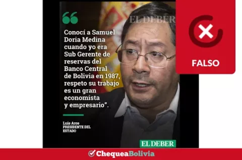 Una captura de la información falsa que circula en las redes sociales. 