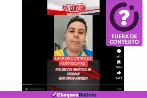 Una captura de la información fuera de contexto que circula en las redes sociales. 