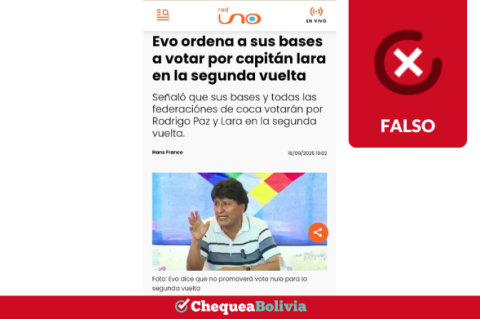 Una captura de la información falsa que circula en las redes sociales. 