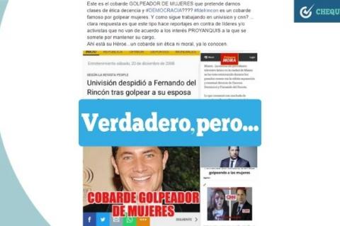 Capturas de presuntos medios de comunicación sobre Del Rincón