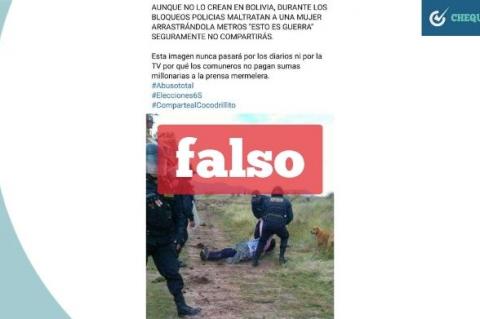 Presunta agresión policial en los bloqueos