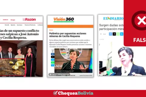 Capturas de los contenidos falsos compartidos por la cuenta de TikTok “@coquitodigital”.