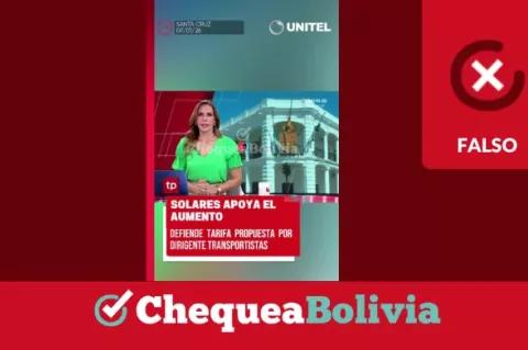 Desinformación con el formato de Unitel 
