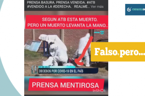 Captura del video que se compartió por la red social Facebook. 