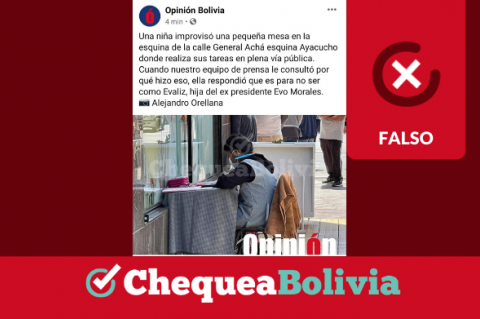 Publicación en Facebook